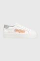 biały Chiara Ferragni sneakersy skórzane CF3121_064 Damski