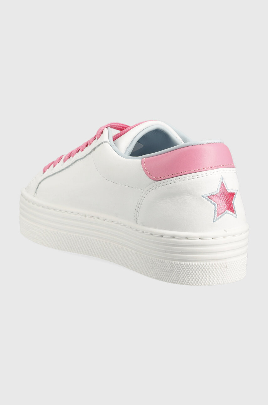 Kožené sneakers boty Chiara Ferragni Tennis Low  Svršek: Přírodní kůže Vnitřek: Textilní materiál, Přírodní kůže Podrážka: Umělá hmota