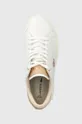 λευκό Δερμάτινα αθλητικά παπούτσια Lacoste POWERCOURT