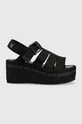 Pepe Jeans sandale WITNEY coturn negru PLS90577