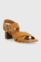 Semišové sandály Pepe Jeans ALTEA PLS90584 hnědá SS23