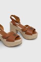 Pepe Jeans sandale de piele TAFFY PLS90602 maro SS23
