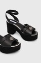 Pepe Jeans sandale de piele TAFFY PLS90602 negru SS23