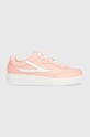 Fila sneakers din piele SEVARO plată roz FFW0283
