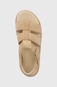 Замшевые сандалии UGG Goldenstar Strap бежевый 1137890.DRI