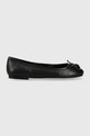 Kurt Geiger London baleriny skórzane Eagle Ballerina czarny 9790600109.BLACK