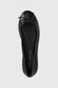 Kurt Geiger London baleriny skórzane Eagle Ballerina czarny 9790600109.BLACK