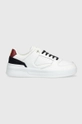 λευκό Δερμάτινα αθλητικά παπούτσια Tommy Hilfiger LEATHER BASKET SNEAKER Γυναικεία