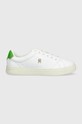 Шкіряні кросівки Tommy Hilfiger ELEVATED ESSENTIAL COURT SNEAKER лицьова шкіра білий FW0FW06965