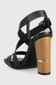 Tommy Hilfiger bőr szandál HARDWARE BLOCK HIGH HEEL  Szár: természetes bőr Belseje: természetes bőr Talp: szintetikus anyag