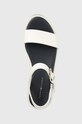 Tommy Hilfiger sandały skórzane NEW ARTISANAL FLATFORM biały FW0FW07022