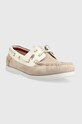 Tommy Hilfiger mokasyny zamszowe TH BOAT SHOE FW0FW07066 beżowy SS23