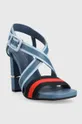 Σανδάλια Tommy Hilfiger HARDWARE BLOCK HIGH HEEL COMBO μπλε