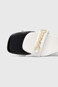 Кожени сандали Tommy Hilfiger TH CHAIN FEMININE HEEL SANDAL бял FW0FW07076