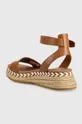 Kožené sandály Tommy Hilfiger LOW WEDGE SANDAL  Svršek: Přírodní kůže Vnitřek: Textilní materiál, Přírodní kůže Podrážka: Umělá hmota