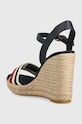 Boty Sandály Tommy Hilfiger CORPORATE WEDGE FW0FW07086 námořnická modř