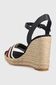 Boty Sandály Tommy Hilfiger CORPORATE WEDGE FW0FW07086 námořnická modř