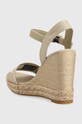 Obuwie Tommy Hilfiger sandały SEASONAL WEBBING WEDGE FW0FW07088 beżowy