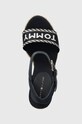 Tommy Hilfiger sandały SEASONAL WEBBING WEDGE granatowy FW0FW07088