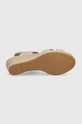 Sandály Tommy Hilfiger SEASONAL WEBBING MID WEDGE FW0FW07091 béžová