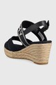 Boty Sandály Tommy Hilfiger SEASONAL WEBBING MID WEDGE FW0FW07091 námořnická modř