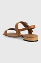 Δερμάτινα σανδάλια Tommy Hilfiger HARDWARE FLAT SANDAL  Πάνω μέρος: Φυσικό δέρμα Εσωτερικό: Συνθετικό ύφασμα, Φυσικό δέρμα Σόλα: Συνθετικό ύφασμα