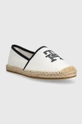 Εσπαντρίγιες Tommy Hilfiger TH EMBROIDERED ESPADRILLE λευκό