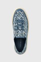 Tommy Hilfiger tenisówki VULC ROPE MONOGRAM DENIM niebieski FW0FW07112