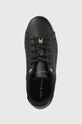 Кожаные кроссовки Tommy Hilfiger COURT SNEAKER GOLDEN TH чёрный FW0FW07116