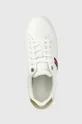 λευκό Δερμάτινα αθλητικά παπούτσια Tommy Hilfiger CORPORATE WEBBING SNEAKER