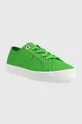 Πάνινα παπούτσια Tommy Hilfiger ESSENTIAL VULCANIZED SNEAKER πράσινο
