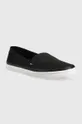 Πάνινα παπούτσια Tommy Hilfiger ESSENTIAL KESHA SLIP-ON μαύρο