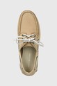 Kožené mokasíny Tommy Hilfiger PREMIUM CLEATED W BOAT SHOE béžová FW0FW07128