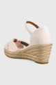 Sandale Tommy Hilfiger HIGH WEDGE SEERSUCKER  Vanjski dio: Tekstilni materijal, Prirodna koža Unutrašnji dio: Sintetički materijal, Tekstilni materijal, Prirodna koža Potplat: Sintetički materijal