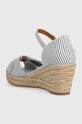 Obuv Sandále Tommy Hilfiger HIGH WEDGE SEERSUCKER FW0FW07158 modrá