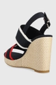 Tommy Hilfiger sandały RWB FEMININE WEDGE Cholewka: Materiał tekstylny, Skóra naturalna, Wnętrze: Materiał tekstylny, Skóra naturalna, Podeszwa: Materiał syntetyczny