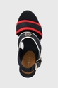 granatowy Tommy Hilfiger sandały RWB FEMININE WEDGE