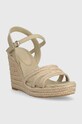 Tommy Hilfiger szandál ESSENTIAL BASIC WEDGE SANDAL FW0FW07220 bézs SS23