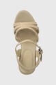 Σανδάλια Tommy Hilfiger ESSENTIAL BASIC WEDGE SANDAL μπεζ FW0FW07220