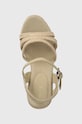 Tommy Hilfiger szandál ESSENTIAL BASIC WEDGE SANDAL bézs FW0FW07220