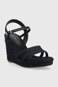 Σανδάλια Tommy Hilfiger ESSENTIAL BASIC WEDGE SANDAL FW0FW07220 σκούρο μπλε SS23