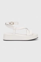 λευκό Δερμάτινα σανδάλια Tommy Hilfiger NEW FLATFORM STRAP Γυναικεία