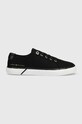 Tommy Hilfiger tenisówki LACE UP VULC SNEAKER BL płaska czarny FW0FW07248