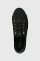 μαύρο Πάνινα παπούτσια Tommy Hilfiger LACE UP VULC SNEAKER BL