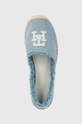 niebieski Tommy Hilfiger espadryle DENIM ESPADRILLE