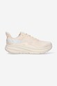 Hoka One One running shoes Clifton 9 textile beige 1127896