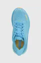 blue Hoka One One running shoes Clifton 9