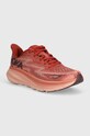 Hoka One One running shoes Clifton 9 textile brown 1127896