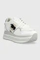 Δερμάτινα αθλητικά παπούτσια Karl Lagerfeld VELOCITA MAX λευκό