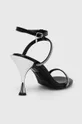 Usnjeni sandali Karl Lagerfeld PANACHE HI  Zunanjost: Naravno usnje Notranjost: Sintetični material, Naravno usnje Podplat: Sintetični material
